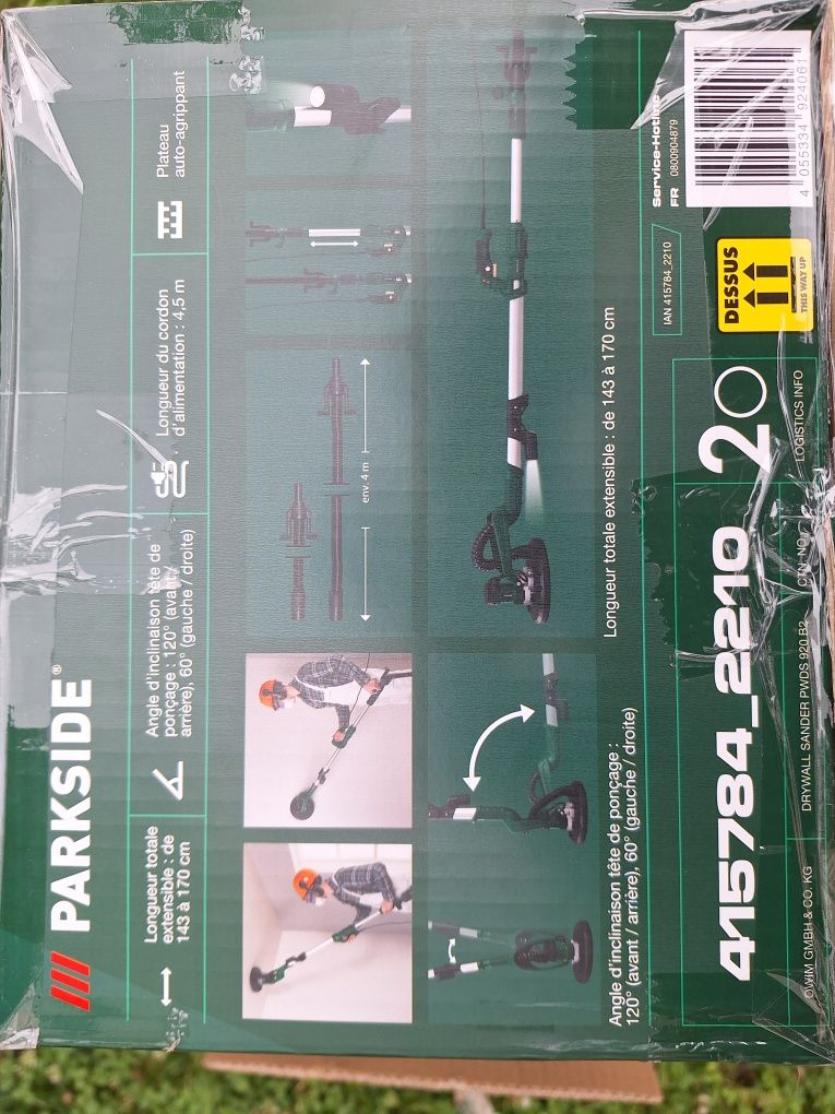 Szlifierka do ścian i sufitów PARKSIDE PWDS 920 C3