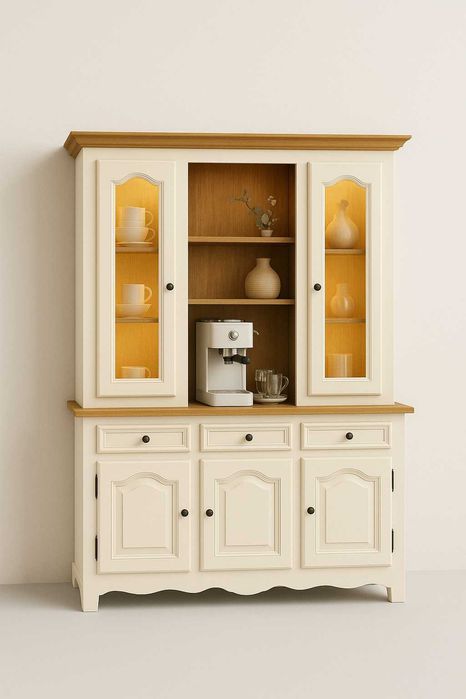 Kredens dąb lite drewno