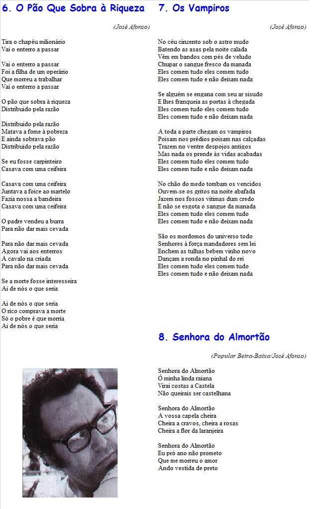 José Afonso, Francisco Fanhais	- - - - -		República	- - - - -	LP