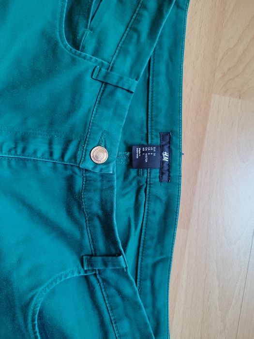 Spodnie H&M zielone rozmiar 38