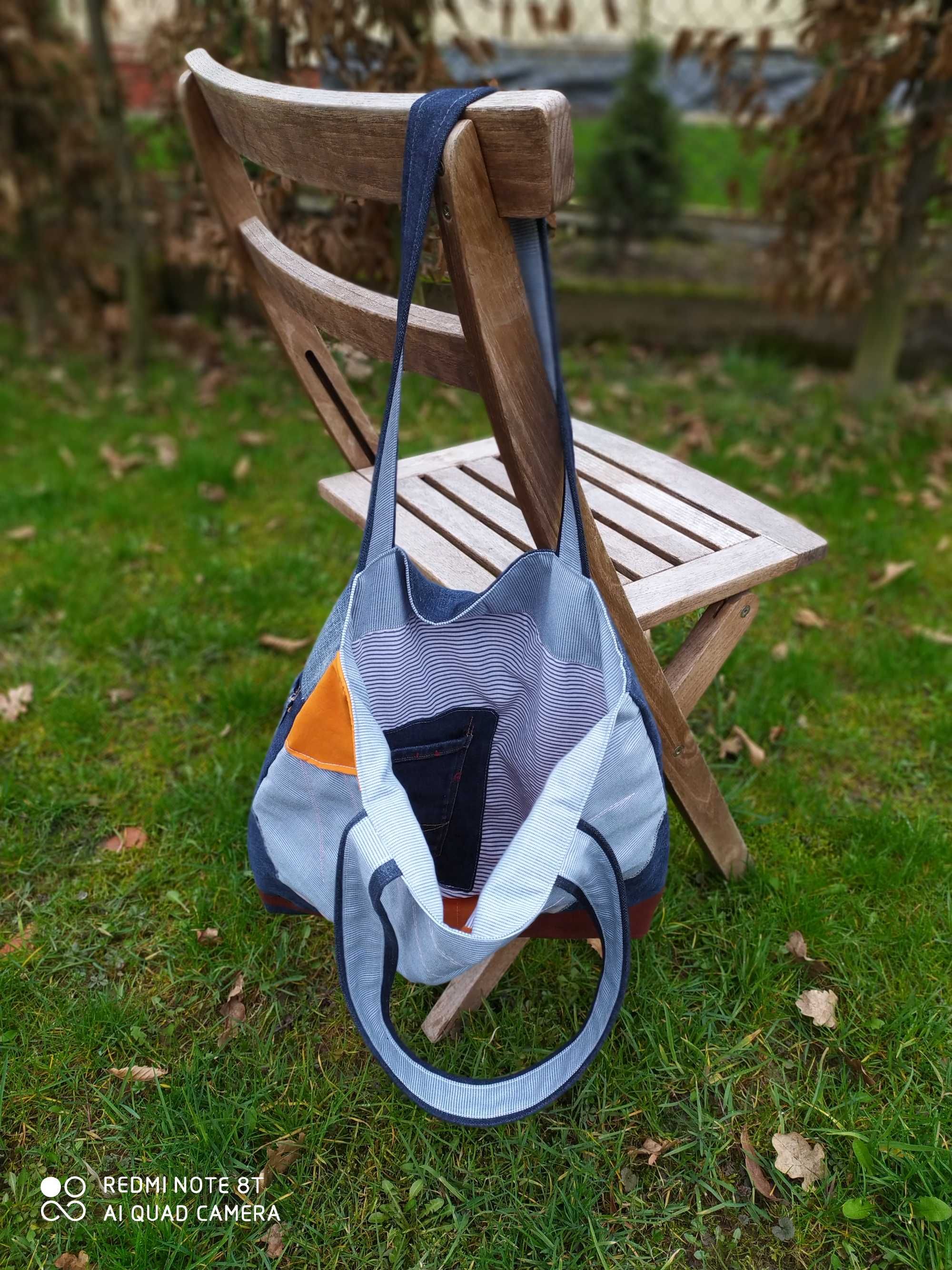 Torba na ramię / shopperka / upcycled bag