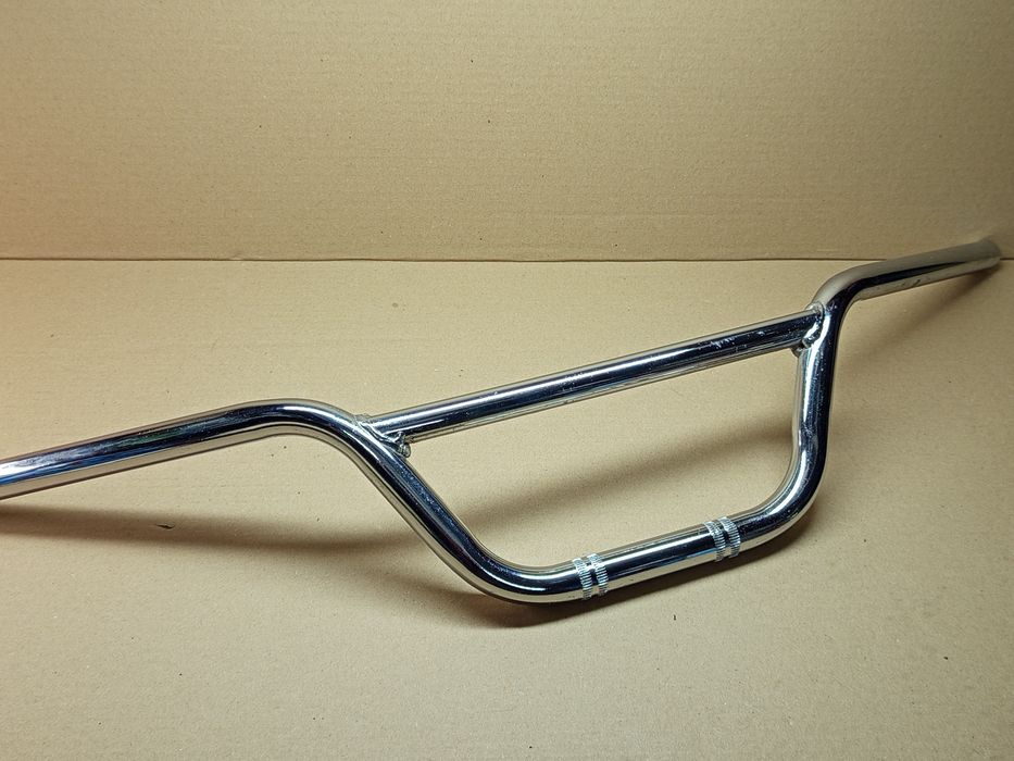 Кермо мото d22 з перемичкою, універсальне хром