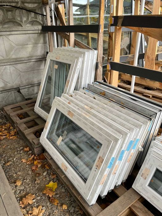 Okno PCV 40x40 100x80 Różne rozmiary- do piwnic i garaży! Wysyłka