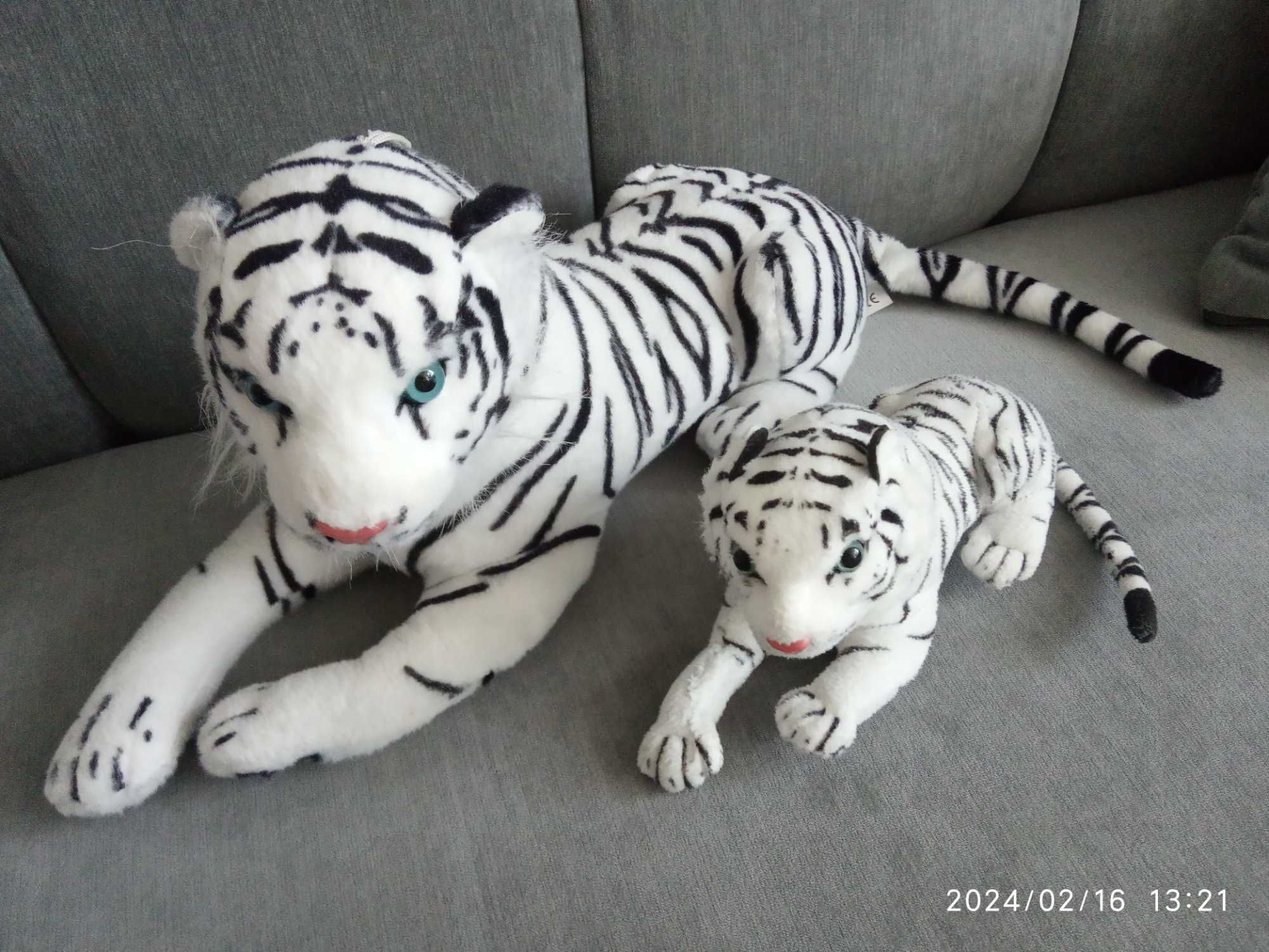 2 tygrysy, pluszaki, maskotki