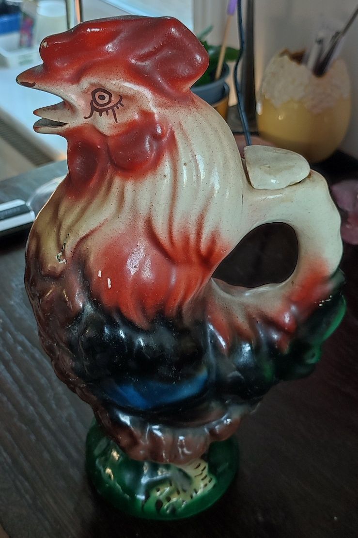 Karafka z porcelany - kogut