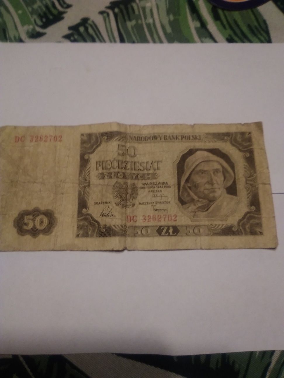 50 zł. rybak ,1948r.