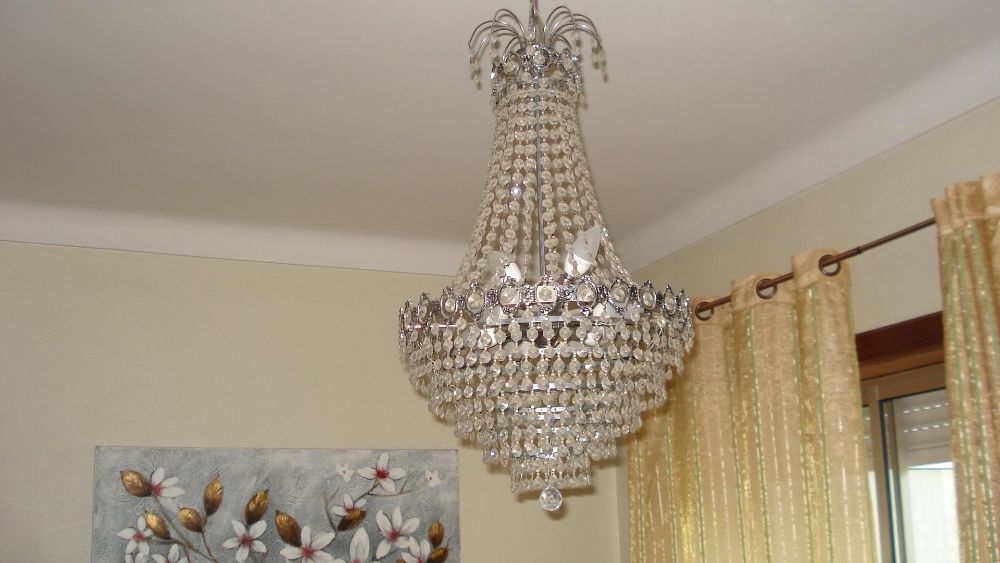 Lustre meio cristal