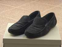 Buty mokasyny męskie zamszowe