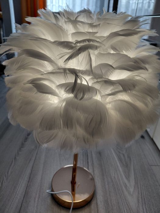 Lampka Boho Pióra