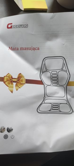 Mata masującą z pilotem
