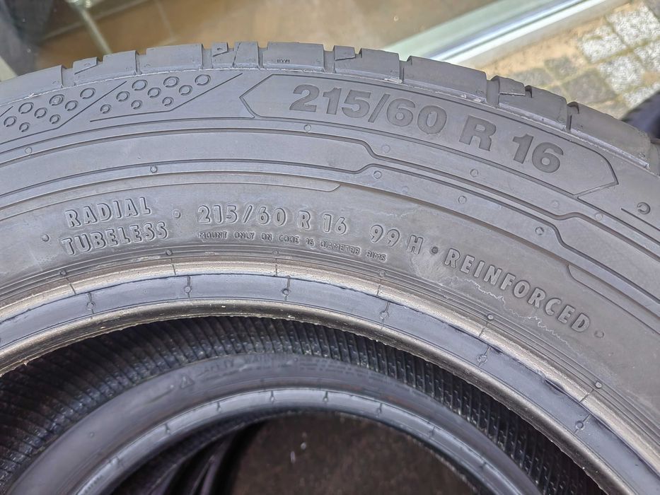 215/60R16 99H Continental ContiVan Contact 200 komplet lato KL29 K5