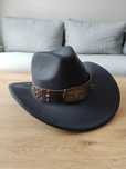 Kapelusz kowbojski czarny klasyczny uniwersalny wild west western nowy