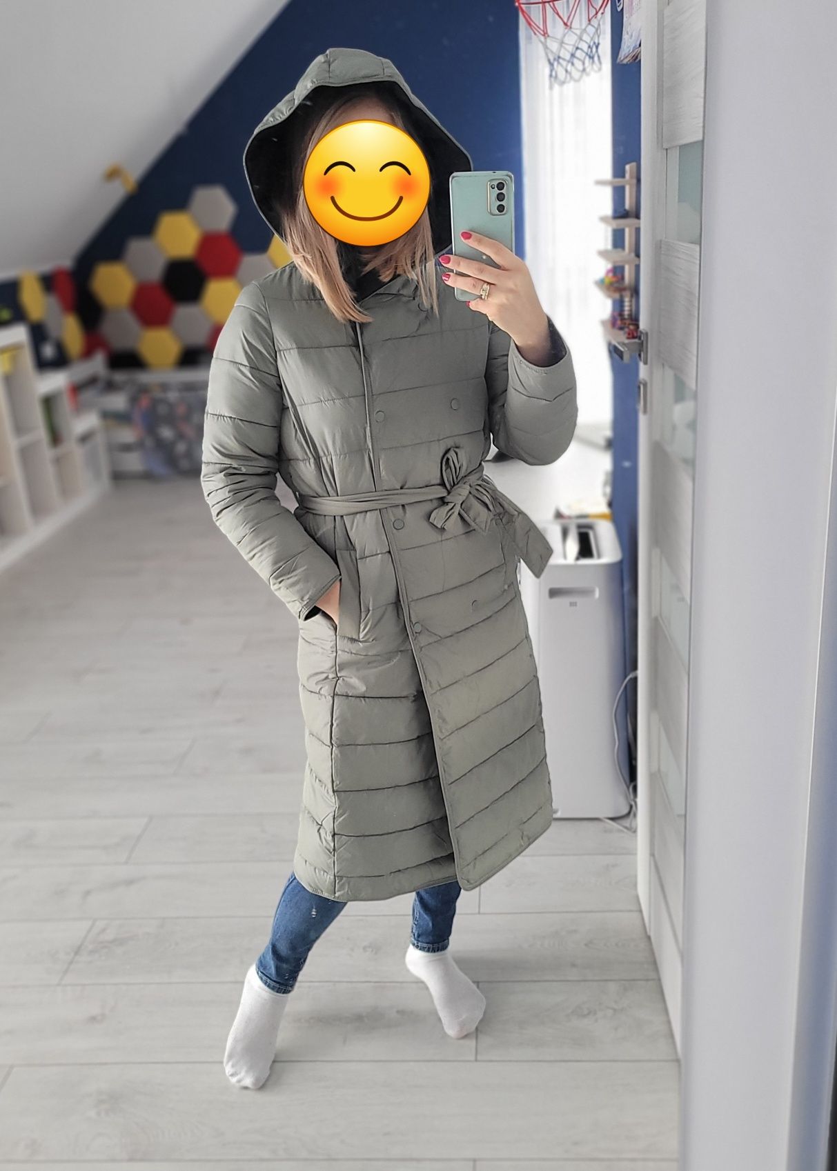 Płaszcz dwurzędowy XXS XS S