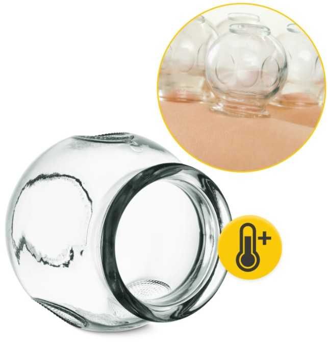 Bańki chińskie ogniowe szklane 20 szt. 4Fizjo Z KWACZEM LECZNICZE !!!