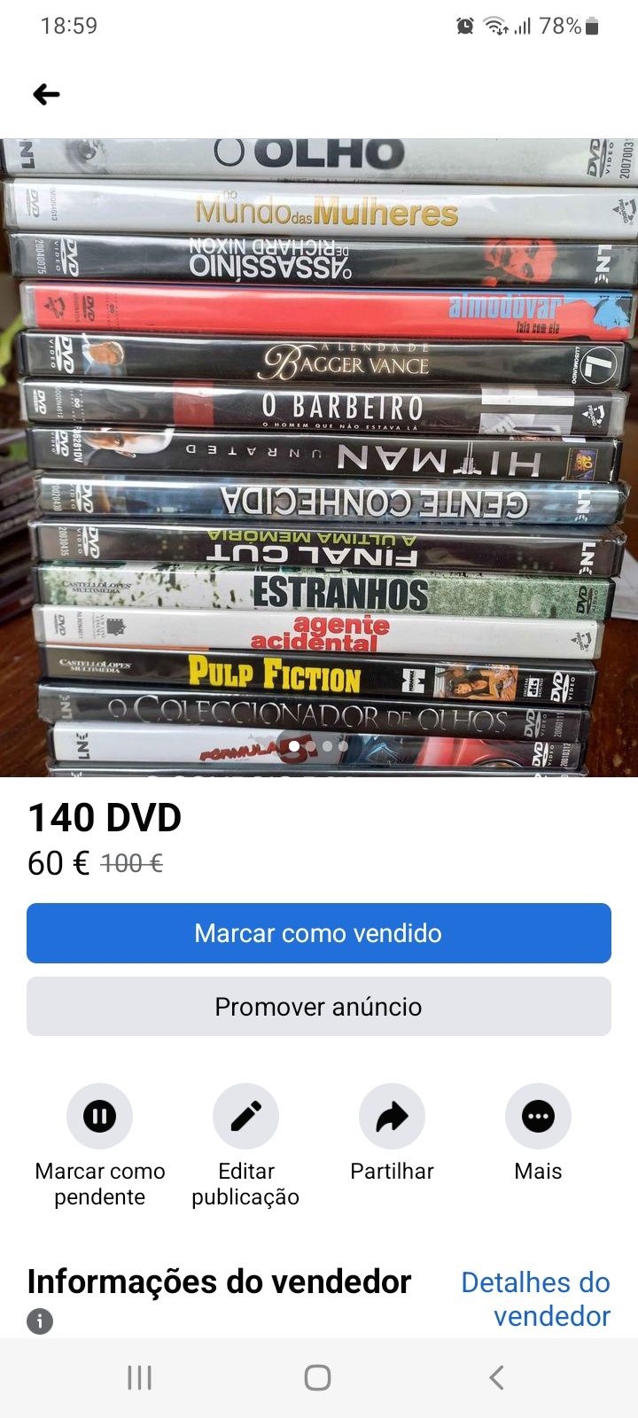 Vendo DVD em óptimo estado