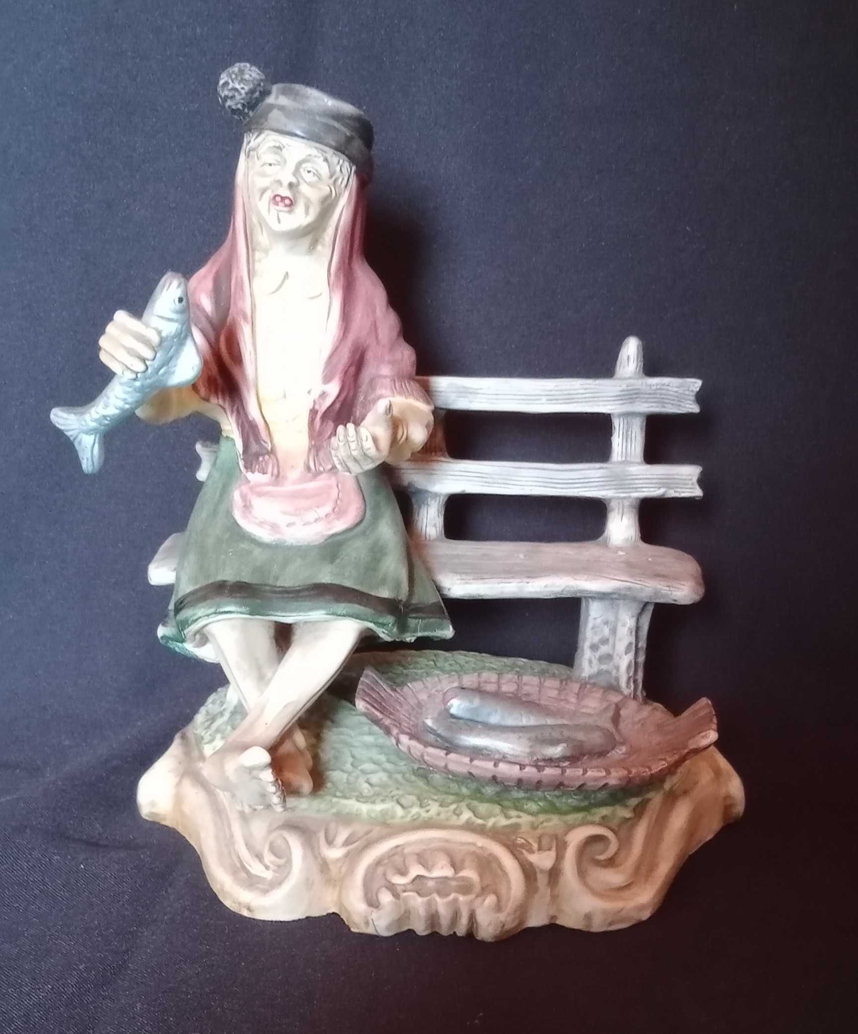 Boneco decorativo peixeira