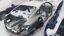 Chrysler 200 передняя четверть стойка задняя правая
