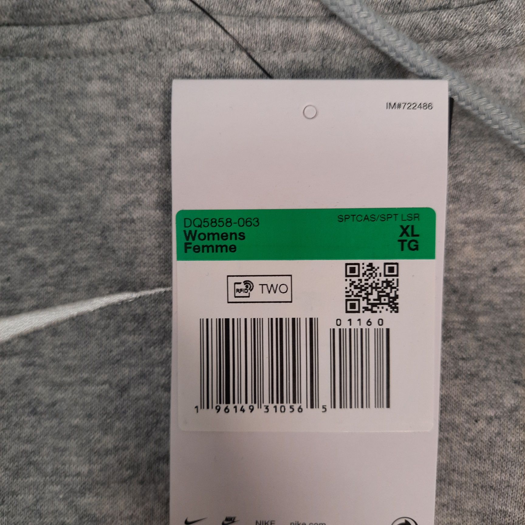 Оригінальна жіноча толстовка Nike Oversized Hoodie (DQ5858-063)