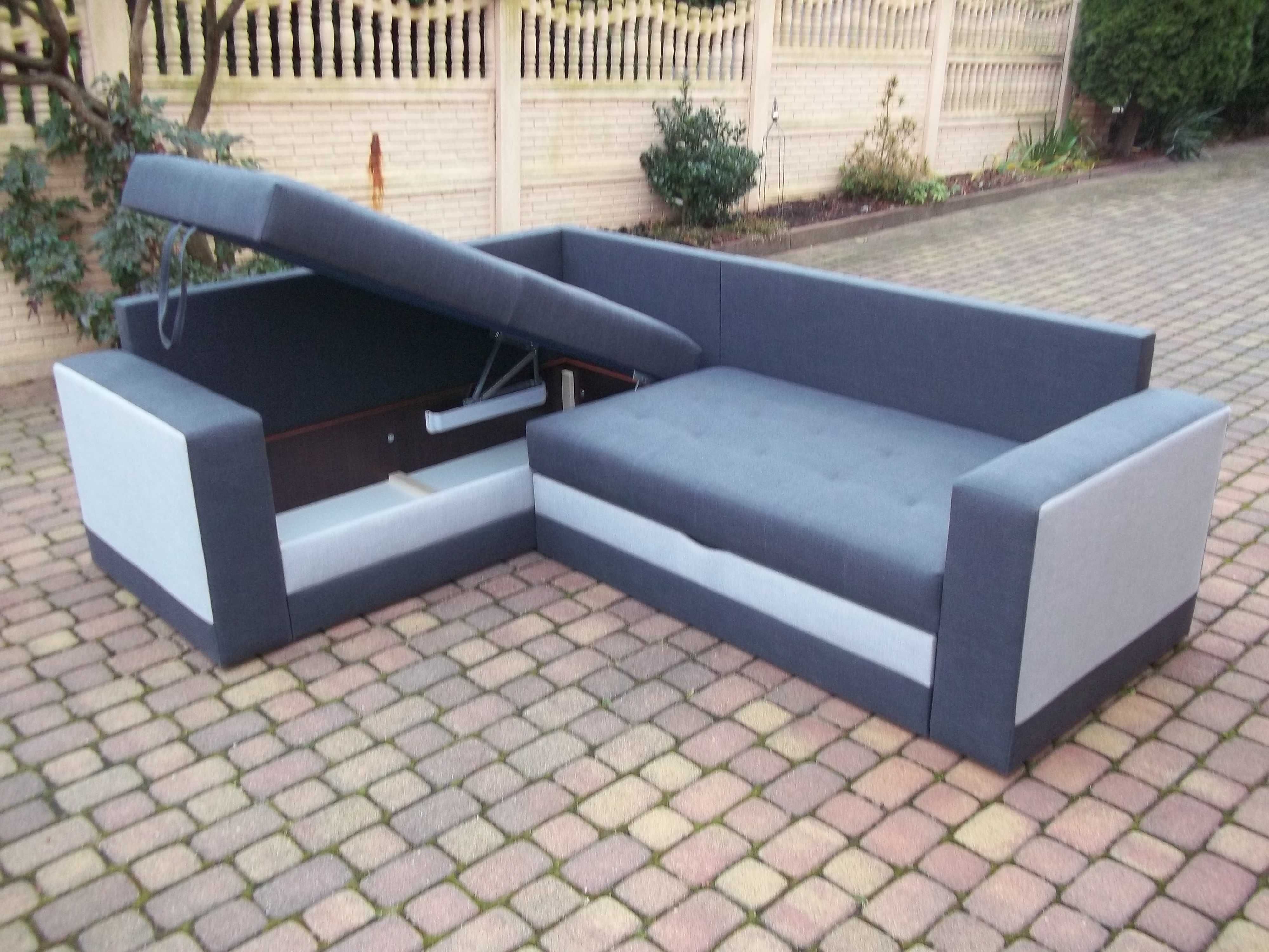 Narożnik-sprężyny/pojemnik/150cm szeroka pow. spania/producent