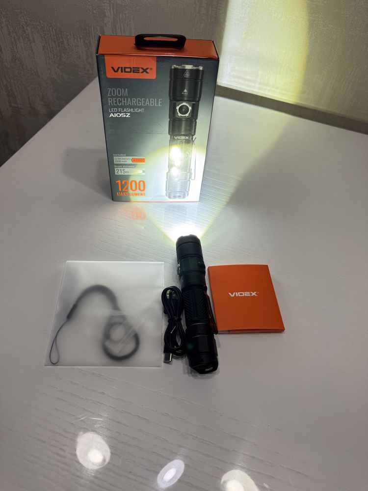 Портативный светодиодный фонарик Videx A105Z 1200 Lm