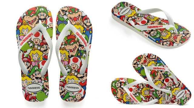 HAVAIANAS Mario Bros Brasil Nowe Klapki Japonki 33/38 Flip Flop Orygin