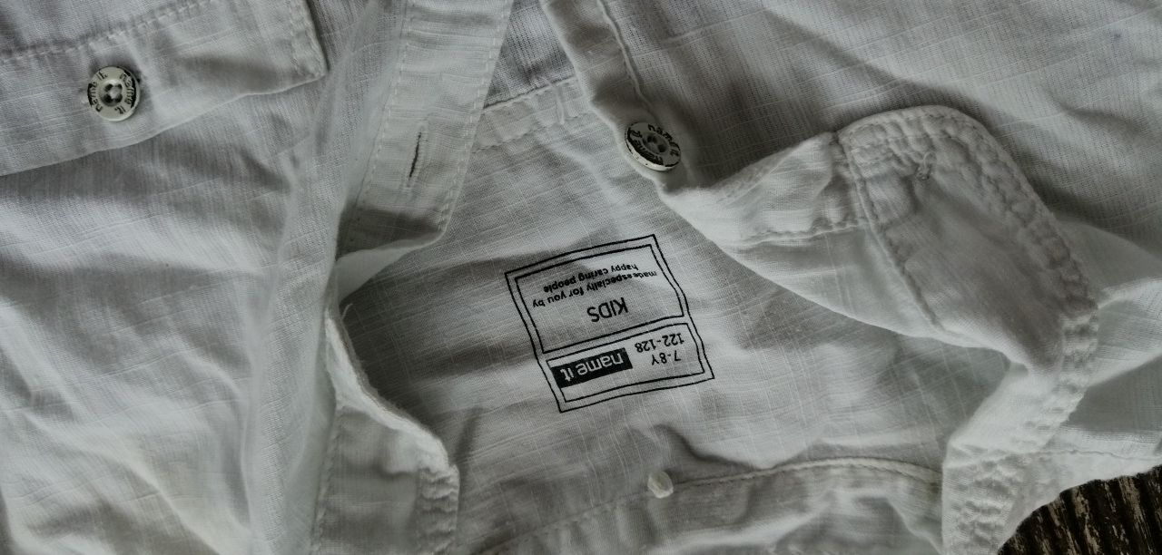 Zestaw galowy--koszula, spodnie garniturowe 7-8 lat, 122-128