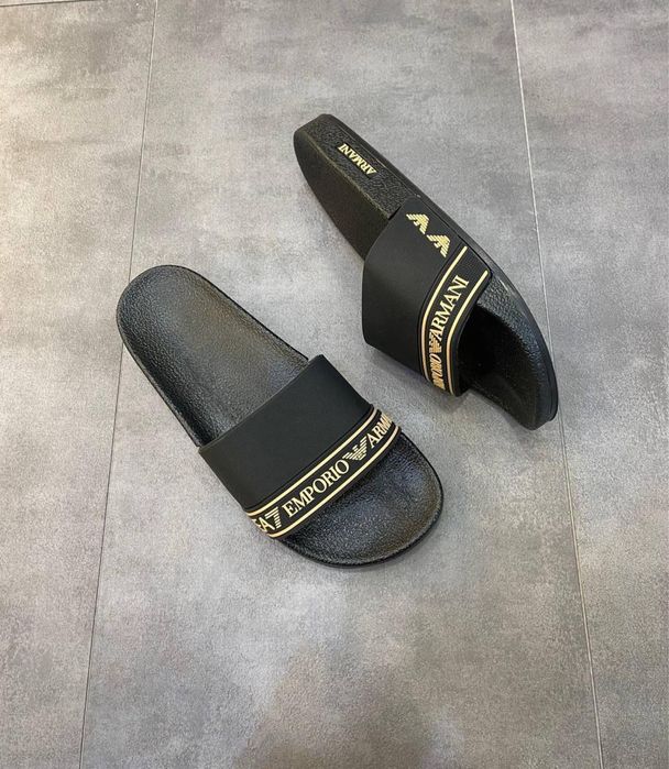 Чоловічі сланці шльопки тапки boss armani louis