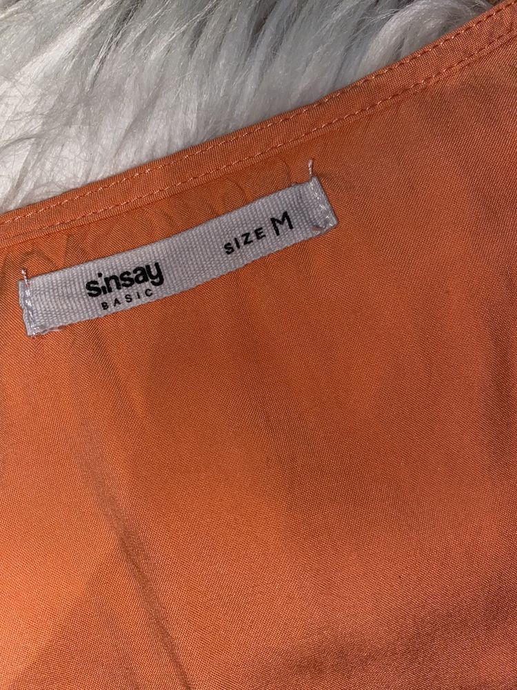Pomarańczowa bluzka Sinsay M