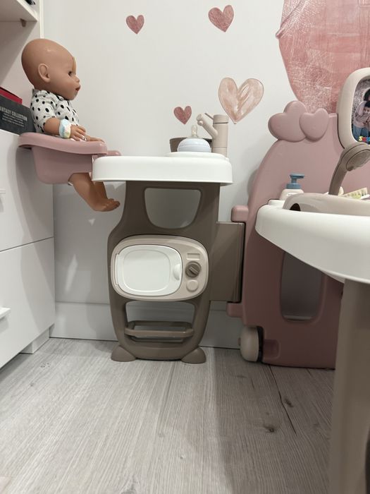 Smoby kącik opiekunki z dodatkowym krzesełkiem