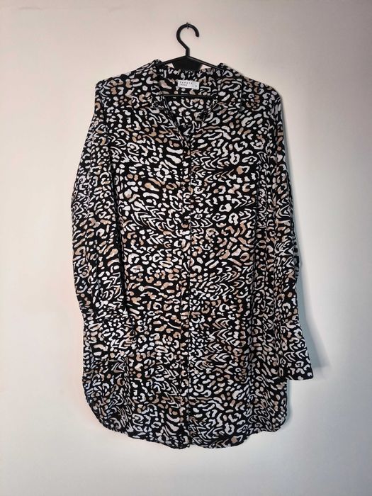 Stylowa koszula PAPAYA – rozmiar L/40 - zwierzęcy print