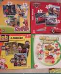 13szt  Brzechwa Baśnie Puzzle Trefl Scooby Bob Cars Lokomotywa Mandale