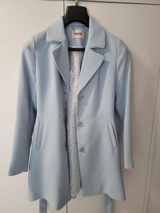 Płaszcz damski niebieski orsay rozmiar 38