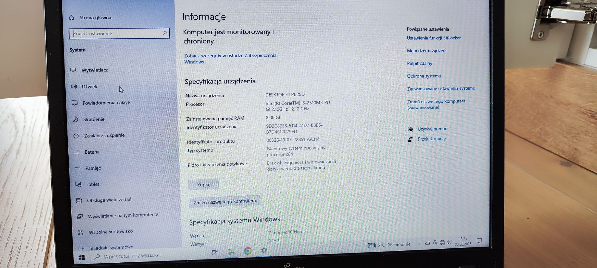 Laptop Fujitsu Lifebook P701 8GB RAM 320HDD