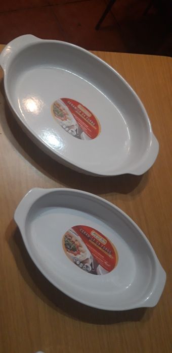 Conjunto de 3 Travessas Cerâmica de Forno