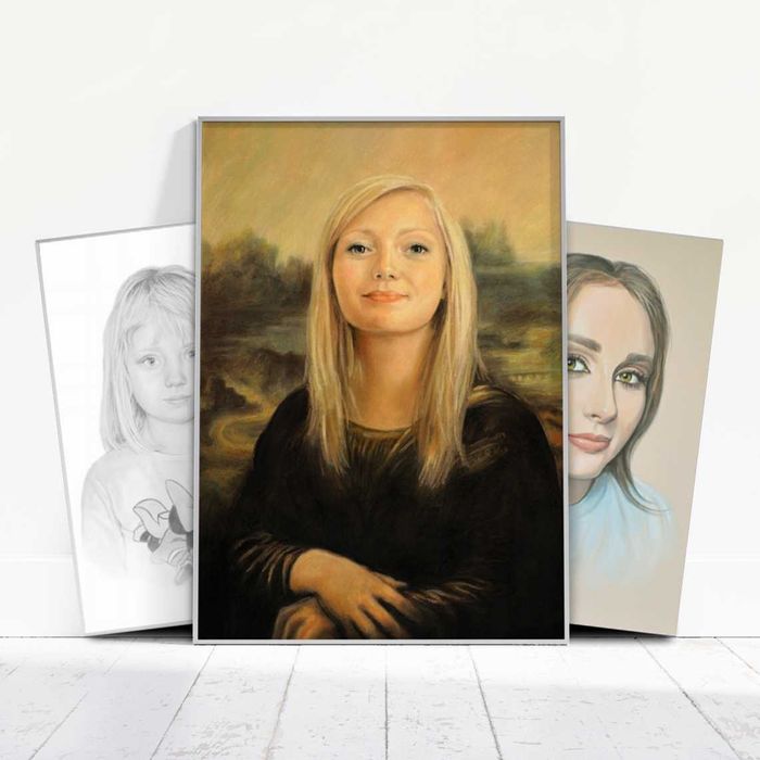 Portret, Rysunek, Obraz - ze zdjęcia NA ZAMÓWIENIE - od A4 do 100x70cm