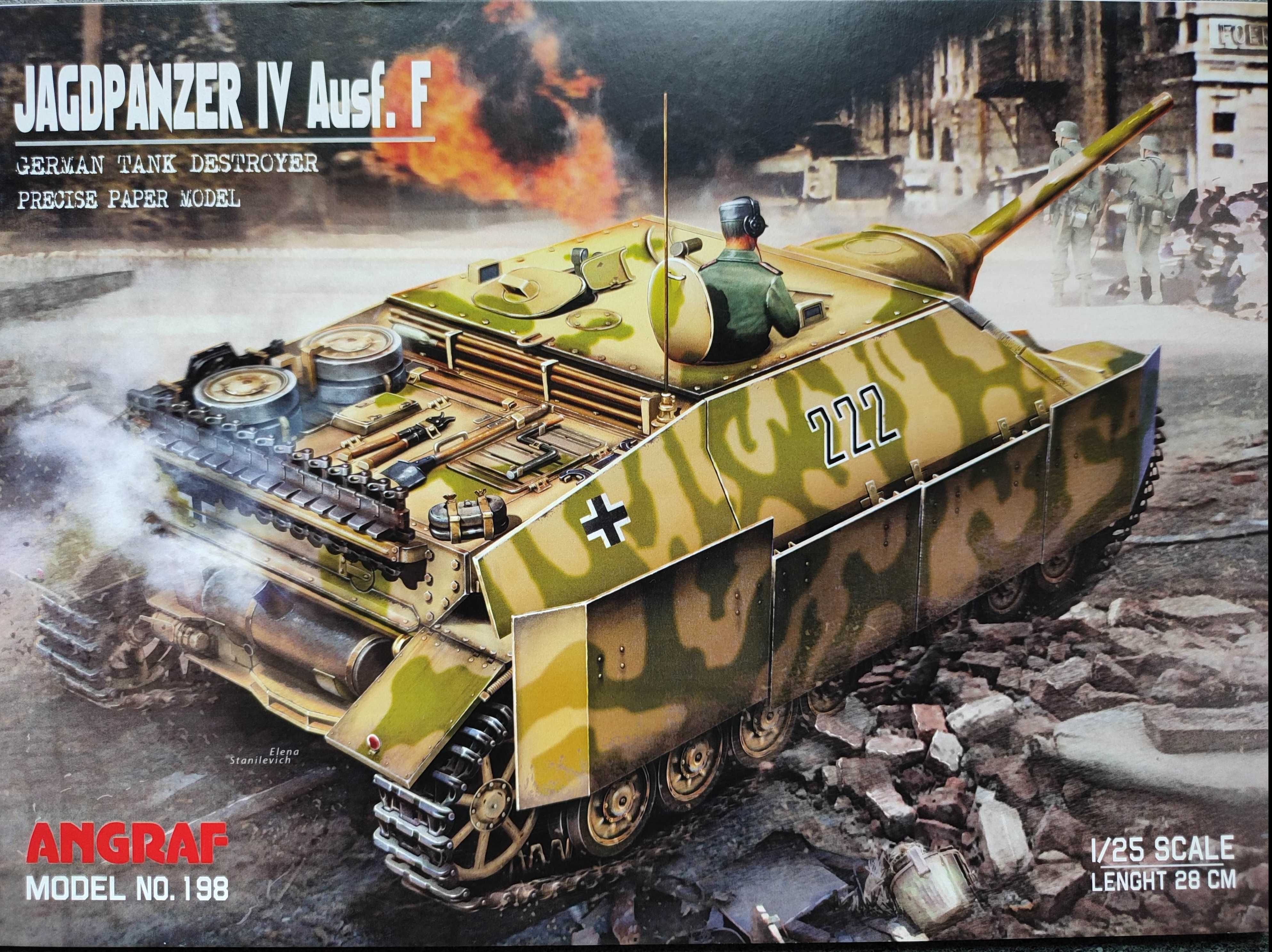 Model kartonowy Angraf 198 : JAGDPANZER IV Ausf. F