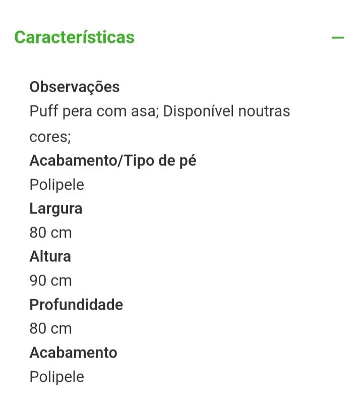 Puff pêra com pega