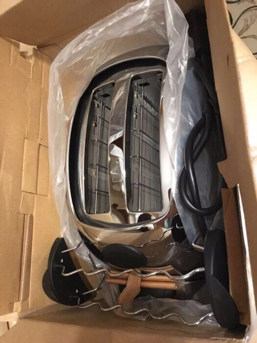 Продам новый тостер FineLine нержавейка нержавеющая сталь