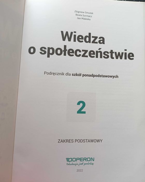 WOS 2 Operon podręcznik