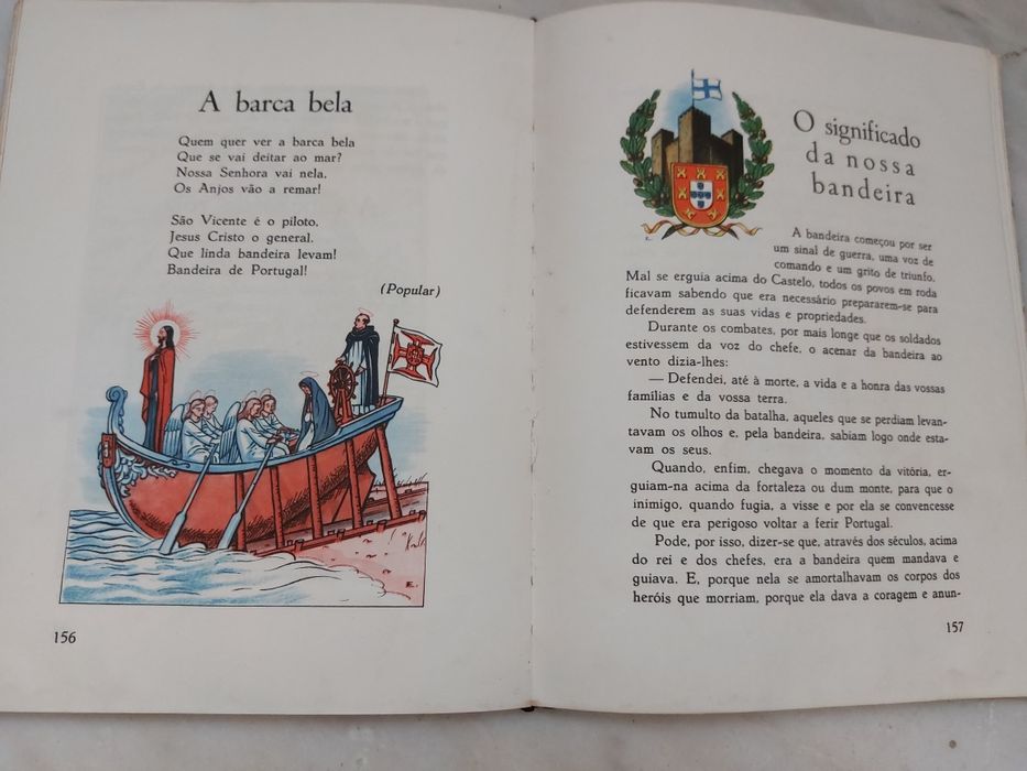 Livro de Leitura da 3ª Classe, 1958, livraria Bertrand 
Ministério da