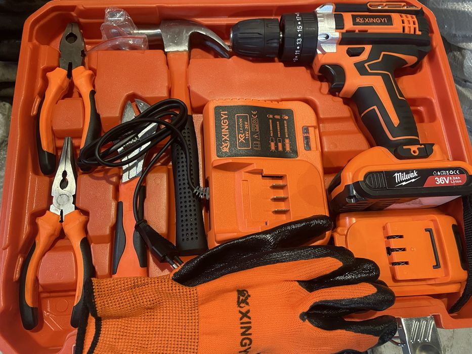 Набір інструментів XINGYI 36V + дриль-шуруповерт