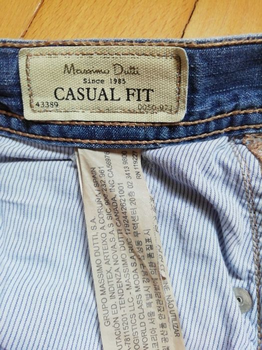Klasyczne męskie dżinsy Massimo Dutti Casual Fit rozmiar 42