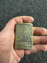 Zapalniczka benzynowa metalowa army marines