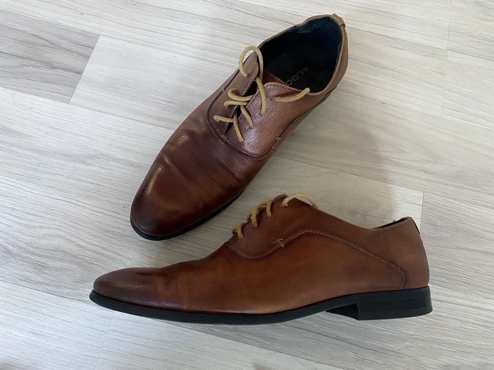 Buty eleganckie Oksfordki półbuty Aldo skóra naturalna 41