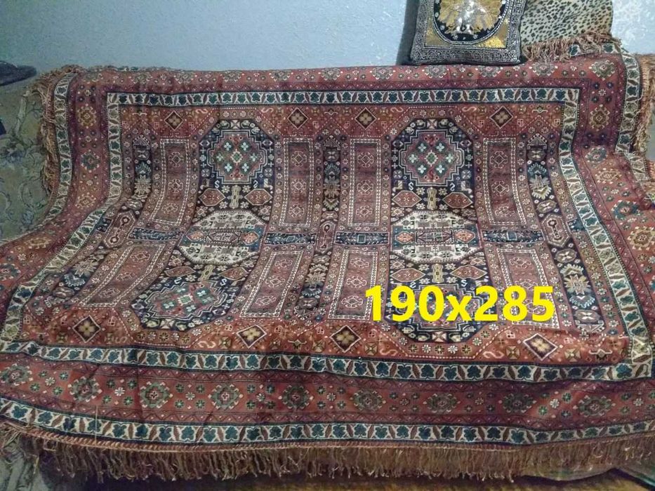 Дивандек большой ГДР Винтажное ковровое покрывало