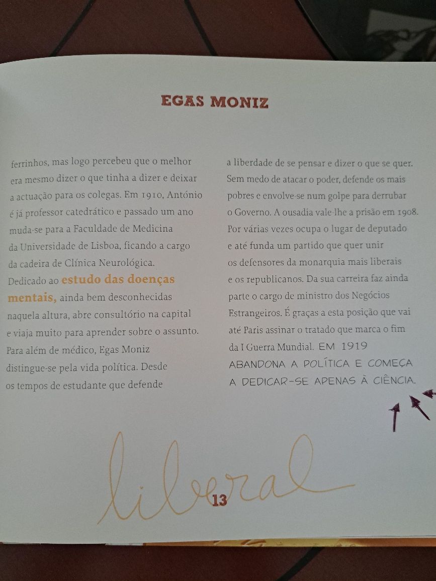 Filhos da Nação Egas Moniz e José Saramago