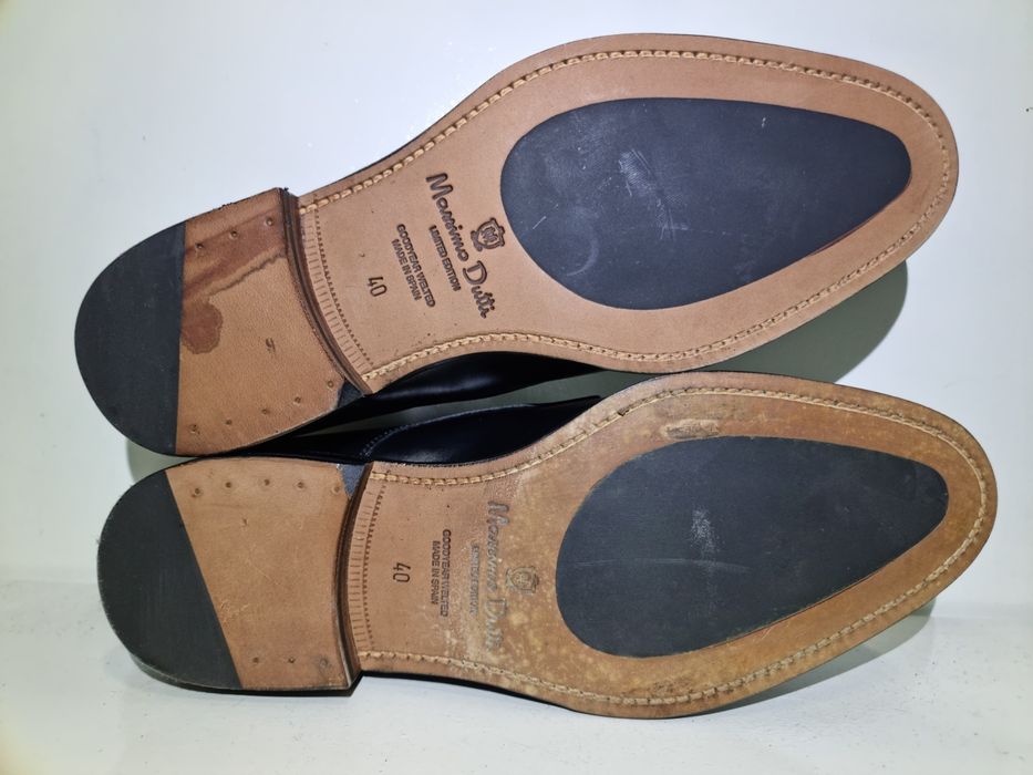 Sapato clássico double monkstrap Massimo Dutti Goodyear