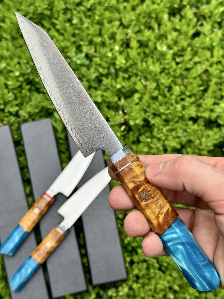 Кухонний ніж, ніж дамасская сталь, поварской нож, дамаск