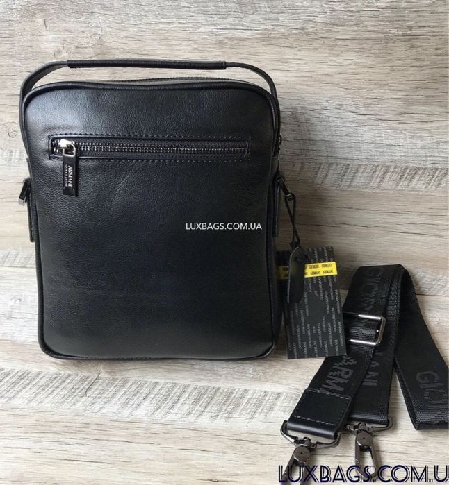 Мужская кожаная сумка Armani Армани