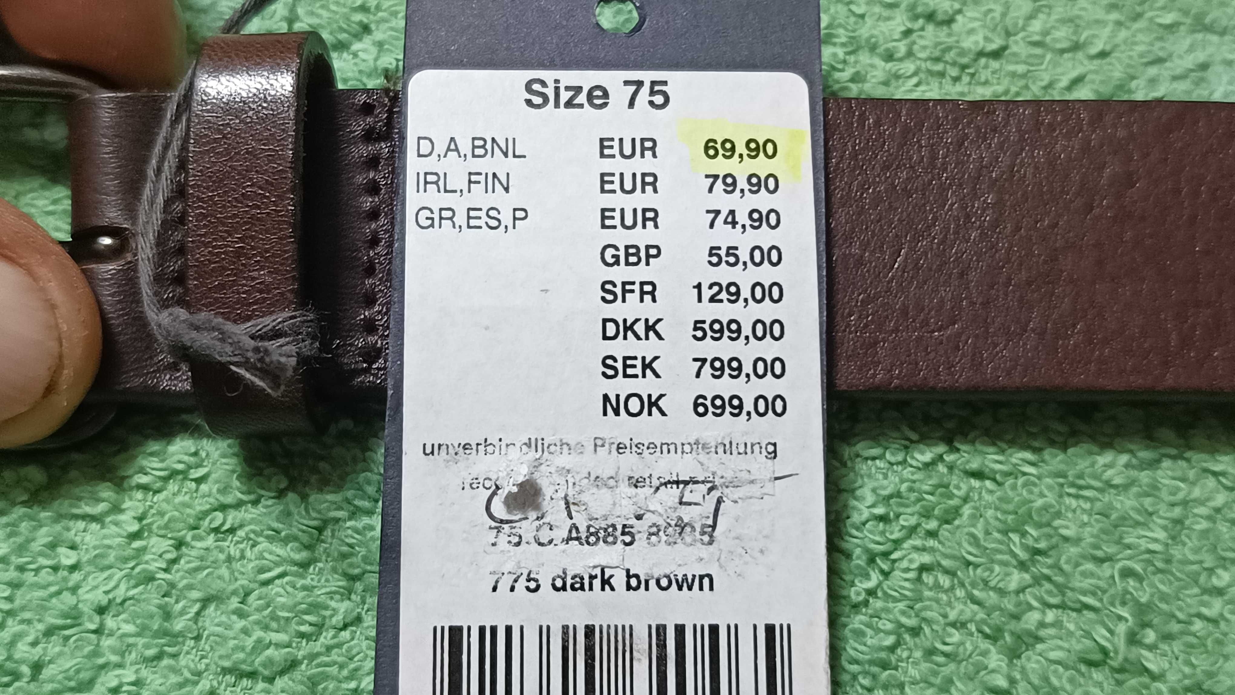 Pasek MARC O'POLO skóra nowy stan idealny